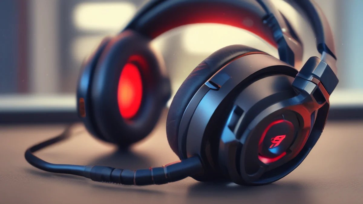 Enceinte de jeu avec micro, annulation du bruit et volume réglable.