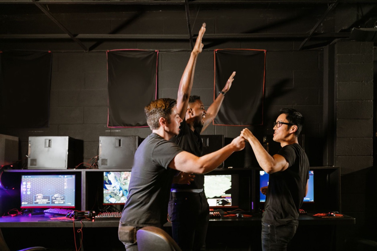 Indonesian esports team in gaming arena