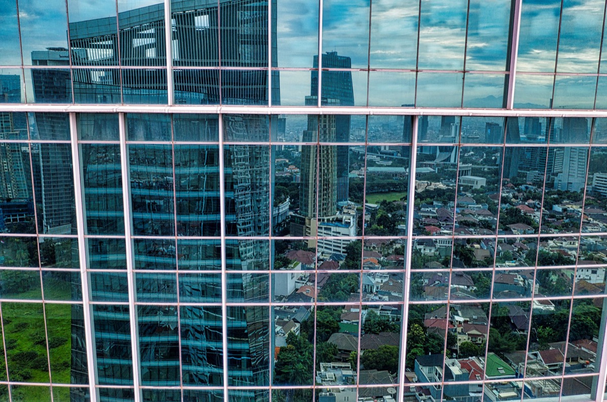 Jakarta skyline with modern buildings
