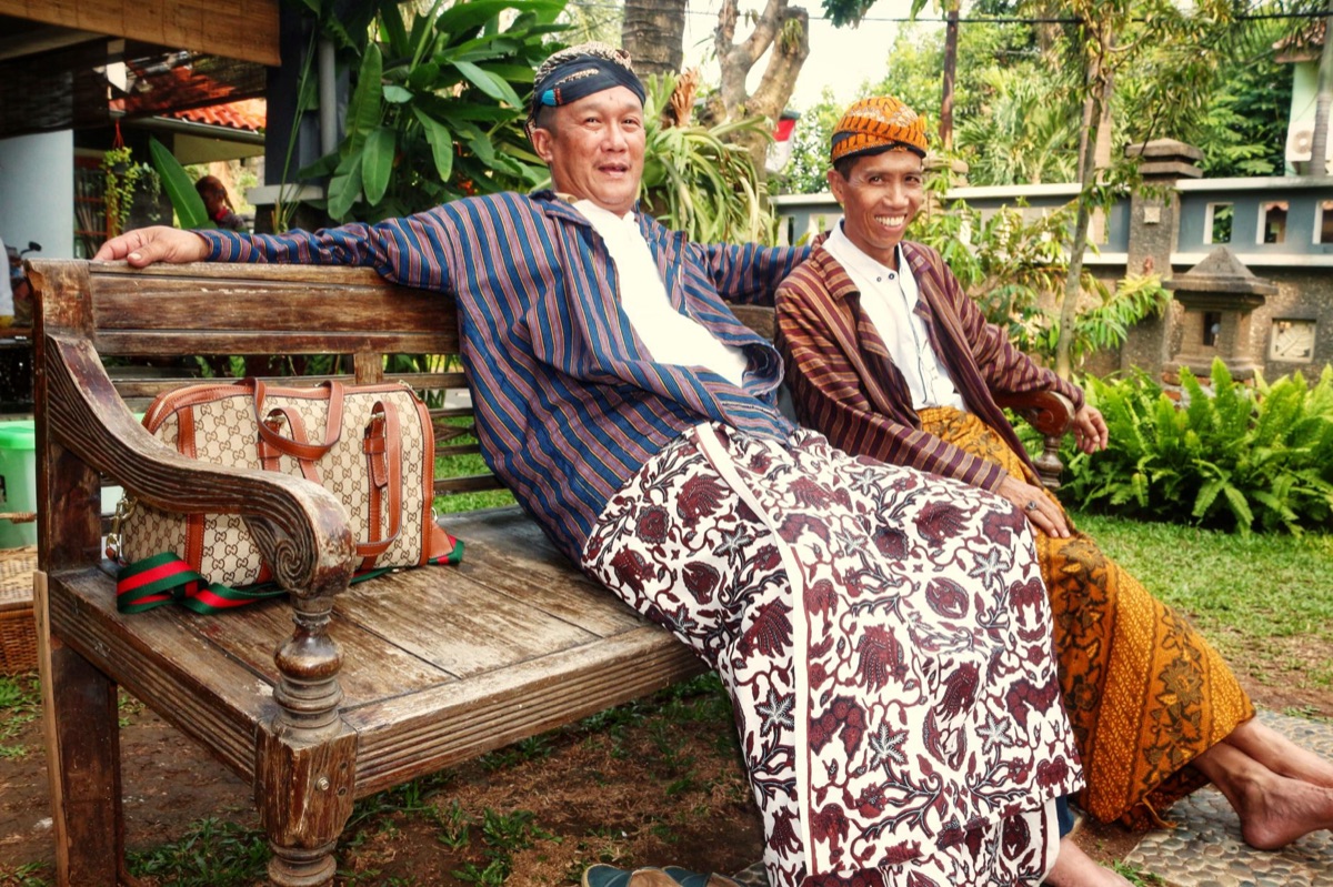 Javanese batik fabric pattern