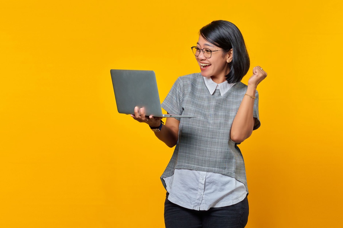 Indonesian Influencer with Laptop
