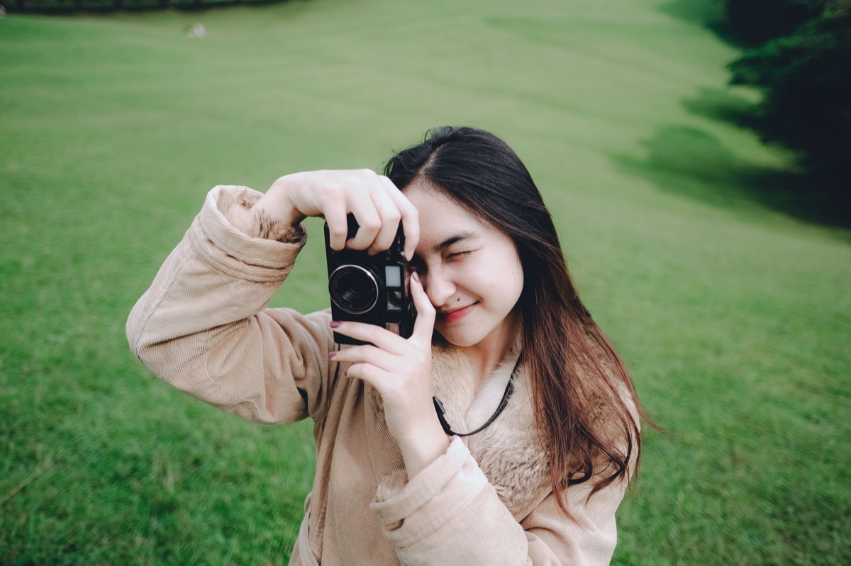 influencer with camera