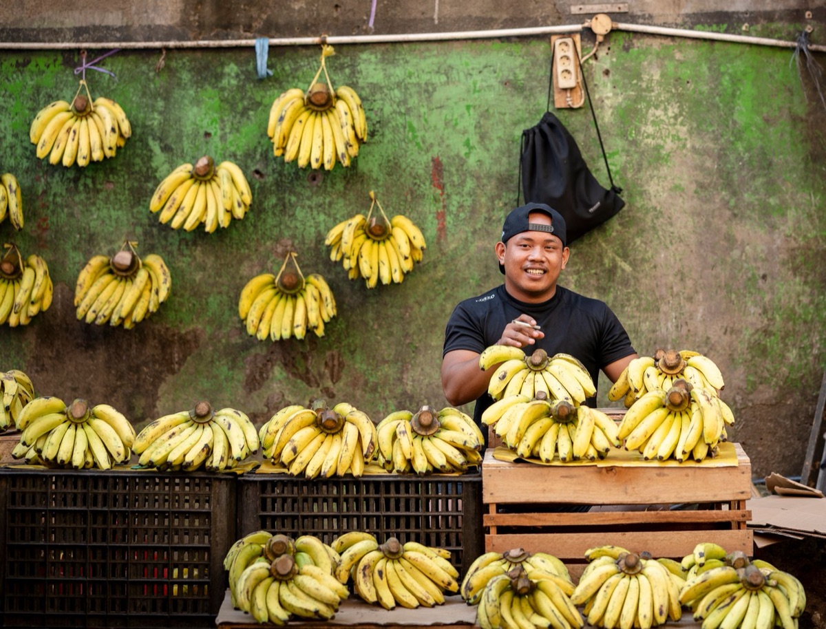 Jakarta street vendor stall