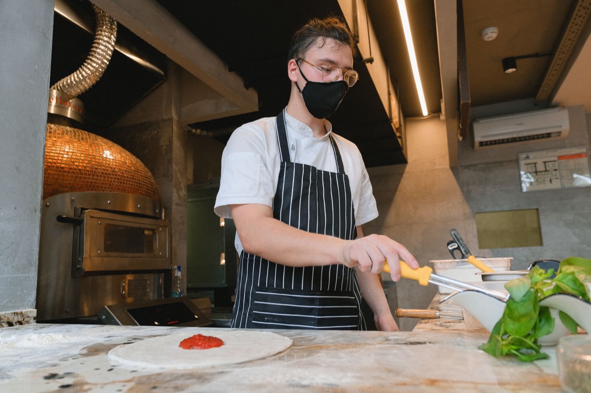 chef in professional kitchen